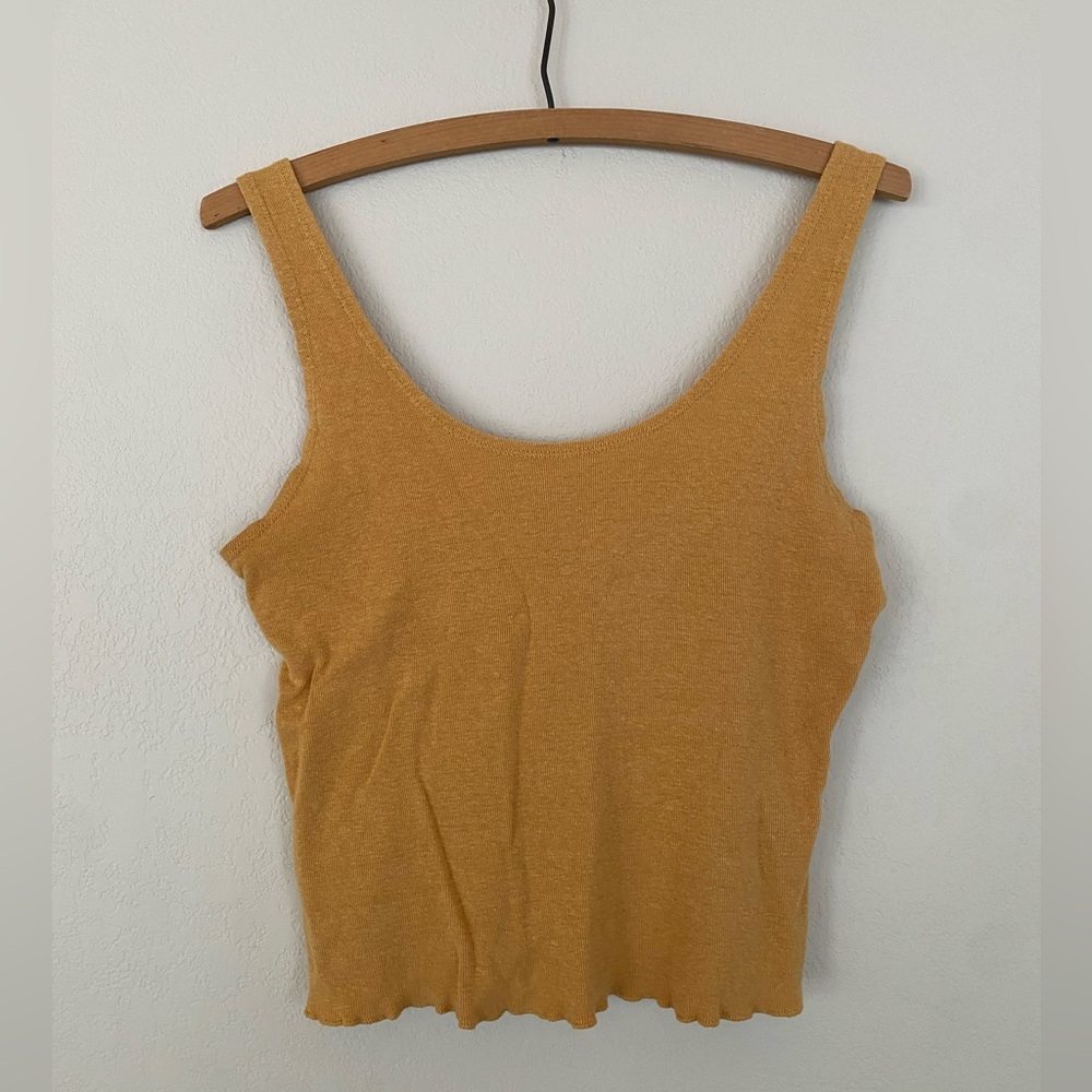 Mustard Yellow Hemp Tank Top